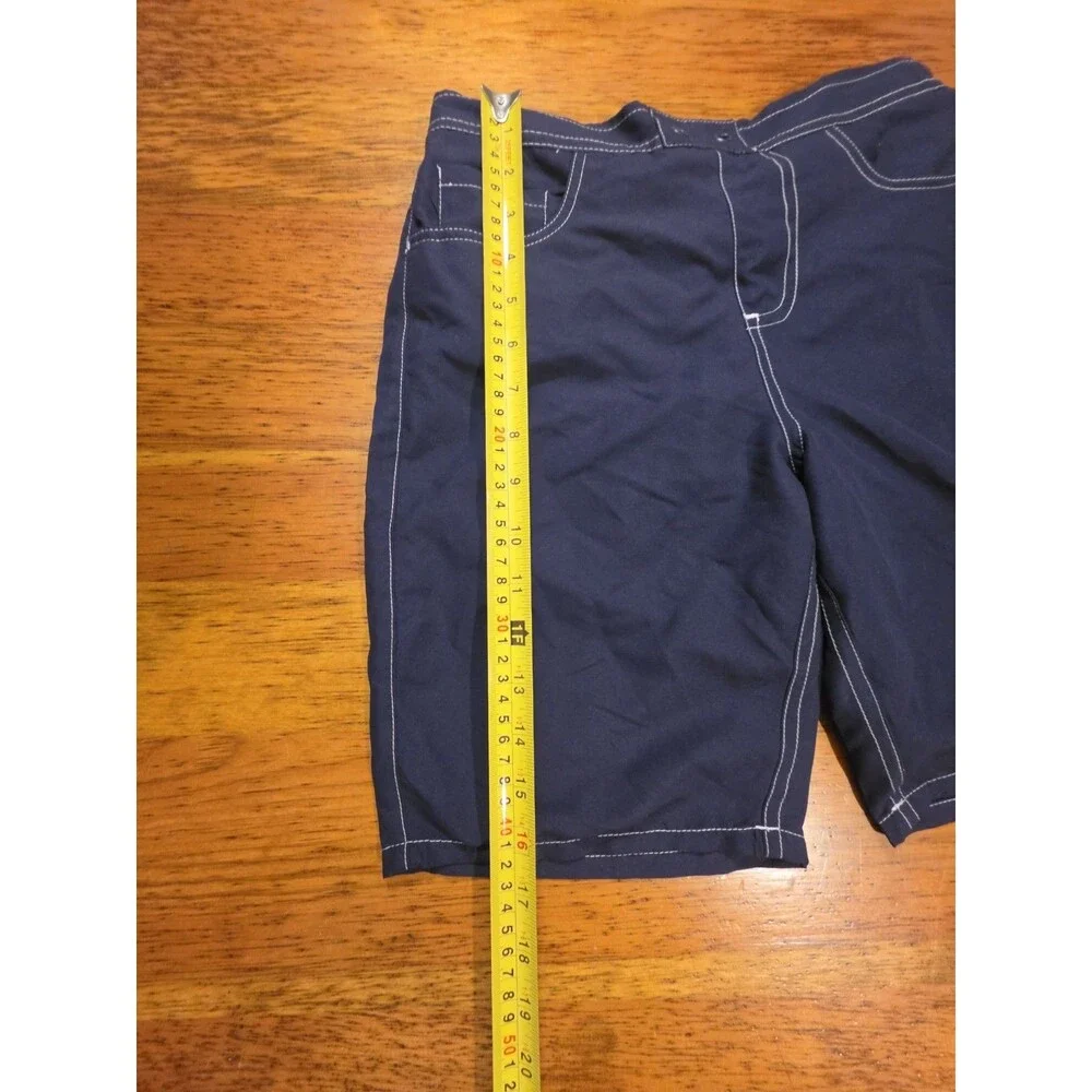 True Religion Mens Geno Swim Shorts Trunks Board Shorts Navy Blue Size M